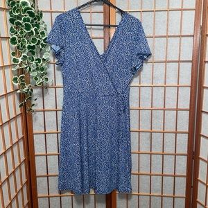 Kaileigh kaela faux wrap knit dress